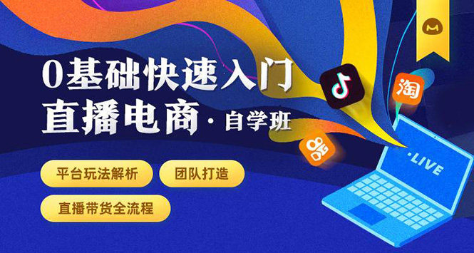 0基础快速入门直播电商课程：直播平台玩法解析-团队打造-带货全流程等环节-第一资源库