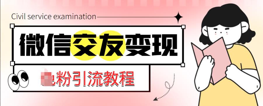 微信交友变现项目，吸引全网LSP男粉精准变现，小白也能轻松上手，日入500+-第一资源库