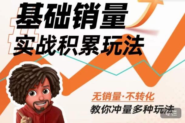 内功丨淘系基础销量实战积累玩法，无销量·不转化，教你冲量多种玩法-第一资源库