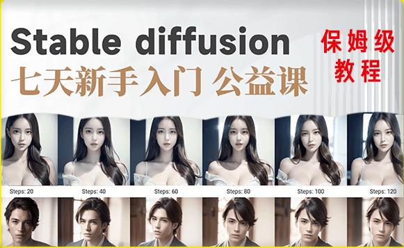 【AI训练营】全网第一个系统的stable diffusion基础课，新手入门必看-第一资源库