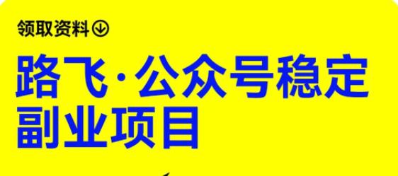 路飞·公众号稳定副业项目，你只要无脑去推广，粉丝和收入，自然就来了-第一资源库