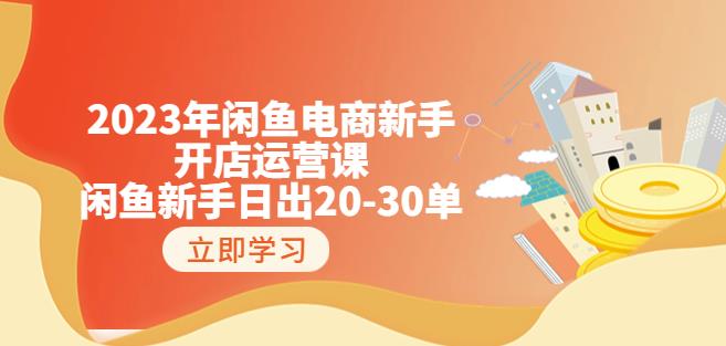 2023年闲鱼电商新手开店运营课：闲鱼新手日出20-30单（18节-实战干货）-第一资源库