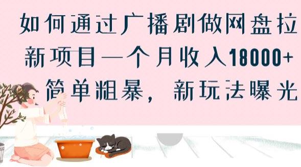 如何通过广播剧做网盘拉新项目一个月收入18000+，简单粗暴，新玩法曝光【揭秘】-第一资源库