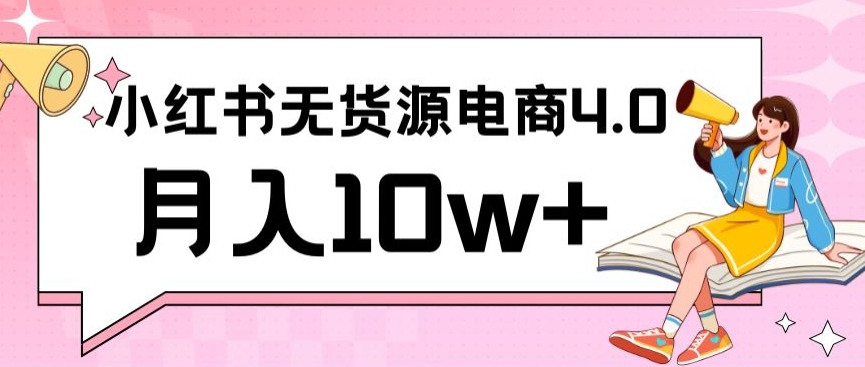 小红书新电商实战，无货源实操从0到1月入10w+联合抖音放大收益【揭秘】-第一资源库